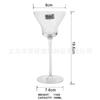 Copo de coquetel de vidro com listras verticais simples fresco Copo de uísque vinho tinto copo de vinho de frutas sobremesa Copo para Milkshake sorvete
