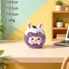 Campanilla de resina jelly linda, adorable figura de conejito con purpurina, adorno de cabeza de conejito para aliviar el estrés, regalo para estudiante, accesorio de bolsa sorpresa, en stock