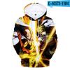 Animação japonesa transfronteiriça one punch superman animação periféricos 3D esportivo lazer moletom com capuz coletes