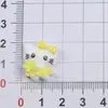 Acessórios de resina DIY de desenho animado, colete fofo, enfeites de gato KT, presilhas de cabelo feitas à mão, chaveiros, materiais de decoração para capa de celular