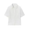 Ropa Nueva de Verano para Mujer Europea y Americana, Casual y Elegante, Sencilla Camisa Jacquard de Manga Corta, Conjunto de Falda de Cintura Alta