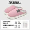 Pantuflas de Algodón para Hombre Lidani Invierno 2026 Estilo Nuevo Hogar Interior Suela Gruesa Cálidas Antideslizantes Pantuflas de Algodón de Felpa para Mujer