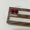 14-25mm Vários Tamanhos Disponíveis, Brincos de Pérola Redonda Brilhante Cor Vinho, Brincos Simples e Versáteis para o Dia a Dia, Vendas Diretas da Fábrica