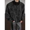 Chaqueta de vuelo con cuello alto para hombre, chaqueta de cuero tie-dye resistente para otoño, chaqueta bomber de béisbol, chaqueta de vuelo para hombre