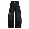 Novos Jeans Masculinos Coreanos 2025 Calças de Sarja Composta Jovens Populares Cintura Média Calças Casuais Atacado