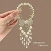 Pinza de Pelo Elegante de Gama Alta para Moño para Mujer, Sencilla y Elegante, Adecuada para Uso Diario, Pasador Fijador de Cola de Caballo Alta, Accesorio para el Cabello con Lazo para la Parte Posterior de la Cabeza