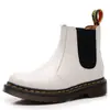 Botines Chelsea de Cuero Suave 2976 para Mujer, Botas de Motocicleta para Pareja, Botines Cortos Británicos de Cuero Genuino para Hombre, Zapatos de Cuero Casuales Unisex de Talla Grande
