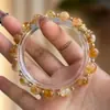 Pulsera de Cristal Torre Amarilla para Mujer, Regalo para Mejor Amiga, Pulsera de Joyería de Cristal Miel al por Mayor, Cristal Amarillo Natural, Estilo Retro Artístico