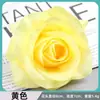 Stock de fábrica de cabezas de flores artificiales de tonos amarillos, flores falsas para bodas, flores de seda, materiales para accesorios hechos a mano y materiales florales para paisajismo de ingeniería al por mayor