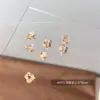 Celebridad de Internet Pila Inferior Taladro Uñas Arte Joyería Destello Corazón Torcido Ovalado Maillard Cristal Pila Taladro Bola Uñas Arte Joyería