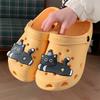 Sandalias Veraniegas de Eva Lindas de Estrella Gato Gris con Agujeros para Vacaciones en la Playa Pareja Lindas Modernas para Hombres y Mujeres