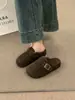 Sandalias sin cordones de suela gruesa y punta cerrada, estilo nuevo 2026, inspiradas en Birkenstock para mujer, diseño retro con hebilla metálica, fáciles de poner, versátiles