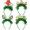 Decoração de Festa de Natal do Grinch Headband Merry Grinch Mas Tema Atmosfera Fantasia Headband para Foto