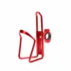 Soporte para botella de agua de manillar ajustable JOHORSE, hecho de aleación de aluminio, no requiere perforación, estable y previene la caída, portabidón para bicicleta