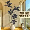 Planta Verde Artificial Árbol de Caucho Negro para Uso en Interiores, Planta Falsa al Lado del Sofá, Adorno Decorativo Grande para Sala de Estar