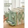 Soporte de Escritorio para Libros Soporte Retráctil para Libros Estante de Almacenamiento de Libros con Soporte para Bolígrafos Deflector Pinza para Libros Libro