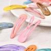 Acessórios de Cabelo Infantis Estilo Coreano Presilhas Pequenas BB Clips com Óleo Pingado Presilhas para Franja Grampos de Cabelo com Glitter Rosa Acessório de Cabeça Presilhas Laterais 5cm