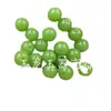 Cuentas sueltas de jade sintético cuentas sueltas redondas de jade Dongling sintético cuentas sueltas de vidrio de 10 mm cuentas para accesorios verde fruta pulseras cuentas