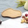 Bandeja Creativa de Madera de Acacia Japonesa Café Postre Pastel Exquisita Rectangular de Alta Calidad para el Hogar Bandeja de Madera Maciza