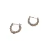 Pendientes de Tachuela de Plata Versátiles y de Nicho con Diseño Coreano de Moda para Mujer con un Toque de Alta Gama, Pendientes Populares de Estilo Minimalista