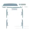 Adecuado para Cadillac Xt4 Película Protectora Interior Control Central Película Pte Alta Definición Pantalla de Navegación Película No Templada Modificación Decoración