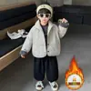 Jaqueta de Algodão de Inverno para Meninos 2026 Novo Inverno Estilo Coreano Tendência Legal Estilo de Rua Jaqueta Acolchoada Criança Pequena Top Espessado