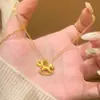 Collar de Pony para Mujer, Diseño de Hielo Triturado de Lujo Ligero, Modelo Nuevo de Gama Alta, Moderno para el Año de Nacimiento, Regalo para la Clavícula que Atrae el Dinero