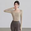 Roupas de Yoga Novas para Mulheres 2026, Tops para Primavera e Outono, Roupas Esportivas de Corrida de Manga Longa, Treinamento Profissional de Pilates, Roupas Fitness para Mulheres