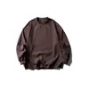 Roupas Masculinas North Boundary Marca Americana Moderna 2025 Outono e Inverno Novo Camiseta de Manga Longa Lavada Batik Masculina Cor Sólida Top Básico