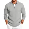 Moletom de manga longa masculino estilo americano outono 2026 com padrão de osso de cobra texturizado, malha elástica, gola semiaberta, estilo casual extremo