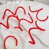 Nochevieja Nuevo Rojo Forma Cadena de Perlas Creativo Flor Regalo DIY Adornos a Juego Materiales de Floristería