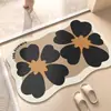 Tapete antiderrapante de diatomita para banheiro, tapete altamente absorvente para entrada de cozinha e vaso sanitário, pode ser cortado no tamanho, tapete para os pés