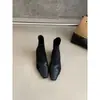 Primer Encuentro Ji Diseño Sensación Nicho Estilo Callejero Botines Mujer Otoño Invierno Nuevo Frances Pequeños Botas Nude Botas Adelgazantes Chelsea
