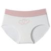 Ropa interior femenina de talla grande y cintura alta con explosiones transfronterizas, de algodón puro, bonita, antibacteriana, para estudiantes