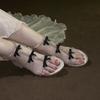 Pedrería Hermosas Sandalias de Mujer 2025 Nuevo Verano Vestido de Mujer Estilo Pedrería Sencillo Tacón Grueso Tacones Altos