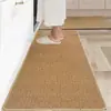 Tapete de Piso para Cozinha Antiderrapante à Prova de Óleo Uso Doméstico Resistente à Sujeira Simples Tira Longa Absorvente de Água Tapete para Quarto ao Lado da Cama Tapete para Porta de Entrada