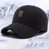 Gorra Otoño e Invierno para Hombres de Mediana Edad y Mayores, Gorra Cálida con Protección para las Orejas Estilo Pato, Gorra de Béisbol Forrada de Felpa para Hombre Mayor, Papá, Abuelo