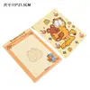 Garfield Gato Amarillo Pequeño Bloc de Notas de Clipboard A5 Desprendible, Cuaderno de Páginas de Color de Alta Estética, Cuaderno Rayado para Mensajes de Estudio Engrosado de 100g