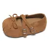 Sapatos Birkenstock de sola grossa estilo francês para mulheres, novo modelo de outono 2026, que aumentam a altura, adequados para saias, com sola macia, versáteis, sapatos Mary Jane retrô