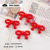 DIY Crema Colorido Encaje Estrella Lazo DIY Accesorios Hechos a Mano Cuentas Sueltas Acrílico Cadena para Teléfono Móvil Llavero Cuentas
