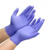 Luvas de nitrilo roxas super protetoras de grau alimentício, descartáveis, resistentes a óleo, para mulheres usarem na cozinha para lavar louça, limpeza e tarefas domésticas