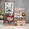 Labubu Sanrio Caja Sorpresa Exhibidor de Almacenamiento HelloKitty Pop Mart Gabinete Caja Acrílica Cubierta Antipolvo