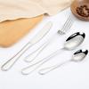 Venta al por mayor de fábrica vajilla de acero inoxidable simple restaurante occidental 1010 cuchillo tenedor cuchara cuchillo para carne tenedor cuchara combinación