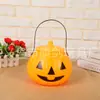 Em estoque Decoração de lanterna de abóbora de Halloween Lanterna de Halloween Balde de abóbora portátil Balde vazio sem lâmpada Adereços de decoração de balde de abóbora