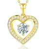 Collar Corazón Oceánico Transfronterizo para Mujer, Simple, Temperamento, Colgante en Forma de Corazón, Regalo de San Valentín para Pareja, Venta Directa de Fábrica