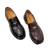 ¡Tallas 34-42! Piel Suave, Suela Suave~ Zapatos de Piel Retro para Mujer para el Trabajo, Mocasines Slip-On Estilo Británico con Moneda Dorada para Mujer