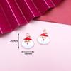 Novo Natal 3 liga de gota de óleo DIY acessórios de jóias de Natal árvore de Natal boneco de neve floco de neve Bell Penguin pingente