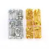 Set de Alfileres de Seguridad Vintage Broche Grande y Pequeño Caja Herramienta Clip de Papel Hecho a Mano Accesorios Kit de Materiales
