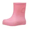 Botas de Lluvia de Moda para Mujer de Comercio Exterior Transfronterizo, Zapatos Impermeables de Media Caña, Botas de Lluvia Planas Cálidas y Antideslizantes para Mujer Adulta, Zapatos de Goma