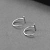 Brincos de agulha de prata brincos dos homens na moda dos homens senso de design nicho Americano único personalizado brincos piercing orelha stick brinco brinco